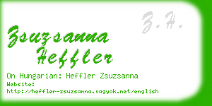 zsuzsanna heffler business card
